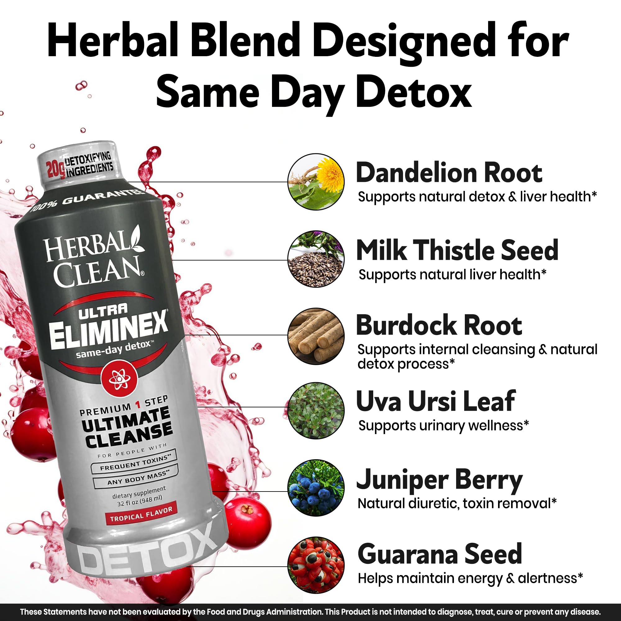 Herbal Clean ingredients such as psyllium husk and triphala balance digestion