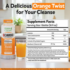 Herbal Clean Qcarbo16 psyllium husk ingredient supports digestion and balance.