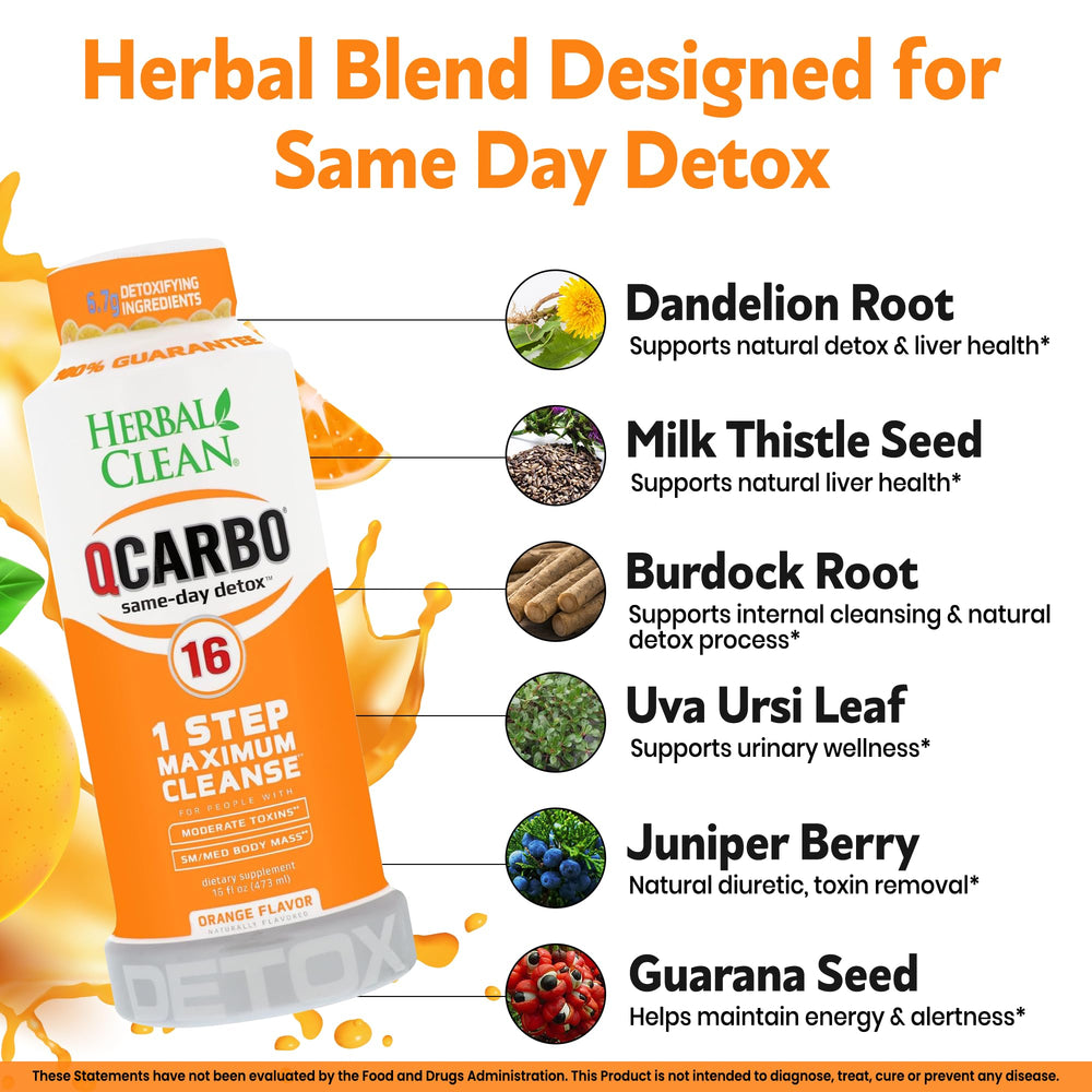 Herbal Clean Qcarbo16 Triphala and Bromelain blend promotes gentle cleansing balance.