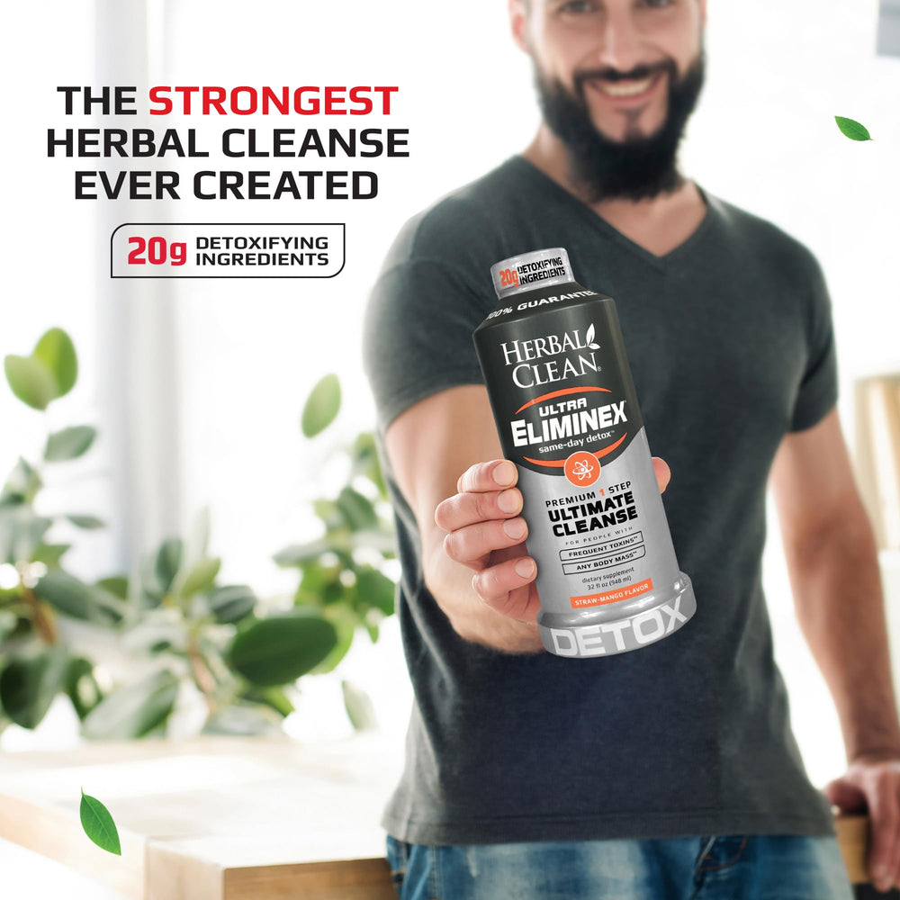 Herbal Clean Eliminex ingredients pyramid featuring psyllium husk
