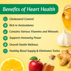 HERBAL DAILY ACV-ginger-garlic ingredients closeup emphasizes antioxidant-rich support