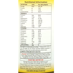 HERBAL DAILY Turmeric supplement label highlighting minerals for daily detox.