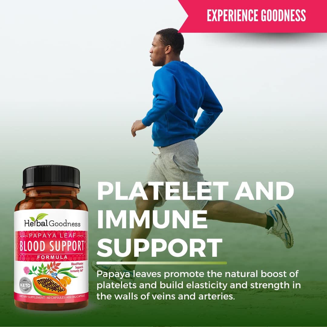 Herbal Goodness capsule close-up showing vegetarian capsules for easy daily intake.