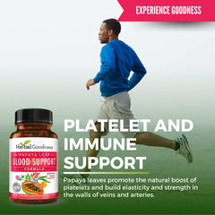 Herbal Goodness capsule close-up showing vegetarian capsules for easy daily intake.