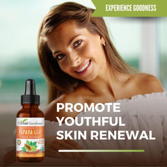 Gluten-free papaya extract by Herbal Goodness supports digestive wellness.
