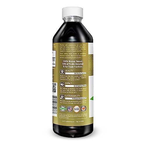 Herbal Goodness Olive Leaf Label closeup highlights polyphenols-rich formula for wellness