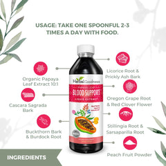 Herbal Goodness Non-GMO label on bottle signals purity.
