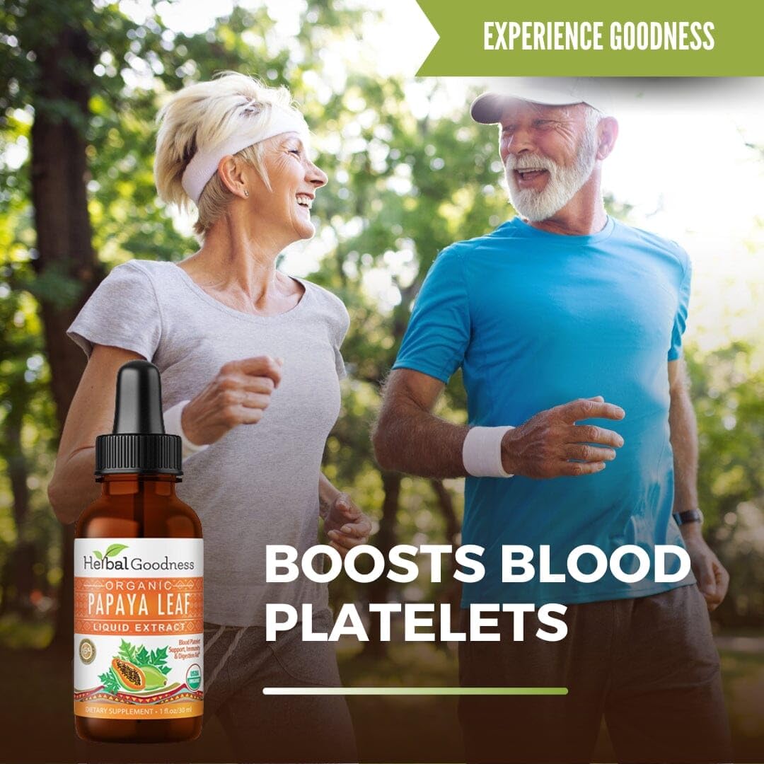 Herbal Goodness papaya leaf extract third-party tested for purity and safety.