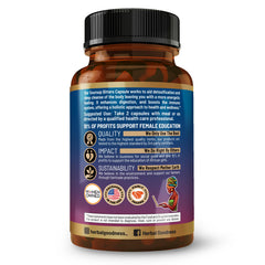 Vegan, gluten-free formula highlighted on bottle