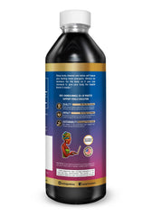 Herbal Goodness Soursop Drops bottle close-up with label and natural wellness focus.