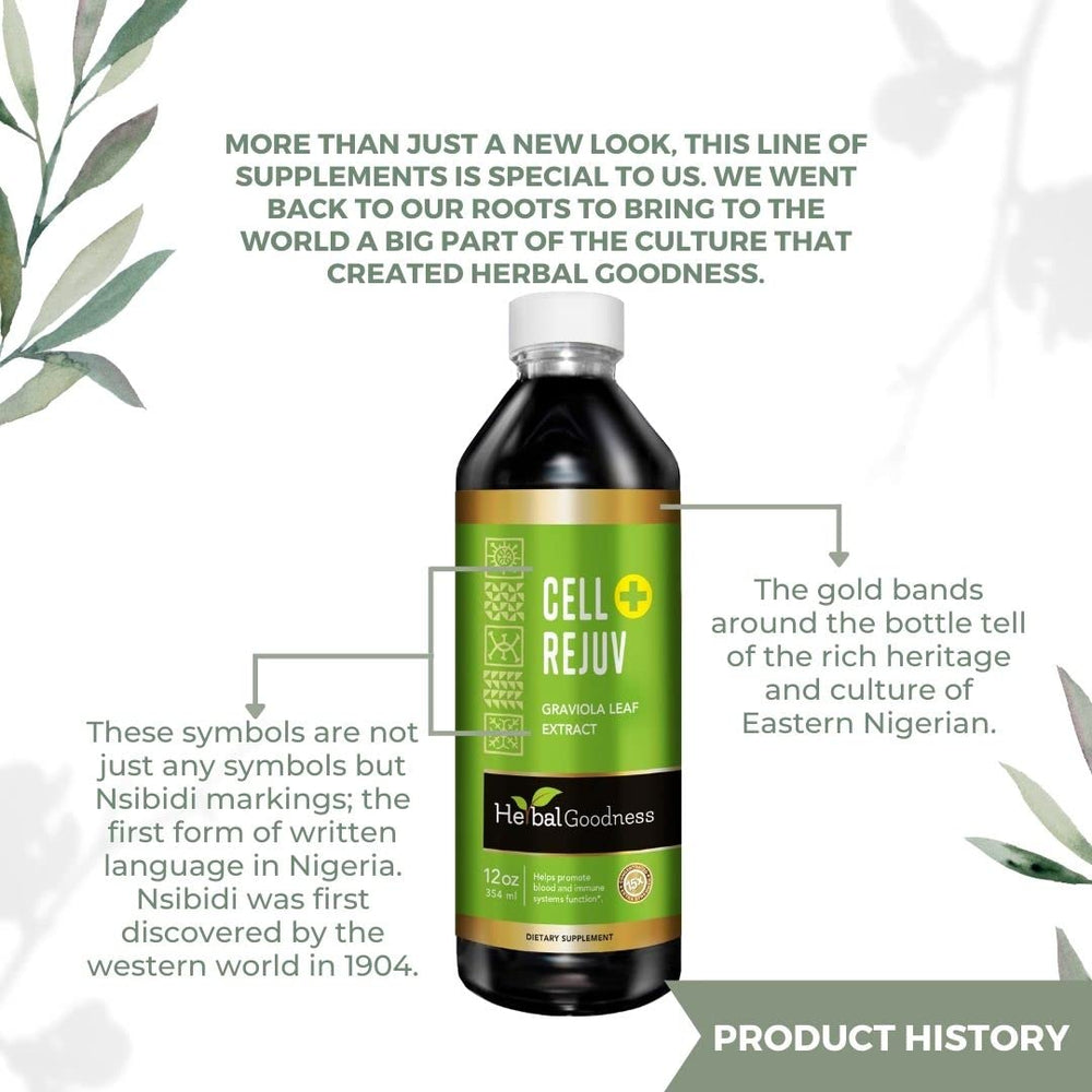 Herbal Goodness Soursop Extract bottle on kitchen counter—ready for use.