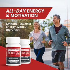 Close-up of Herbal Nitro Extreme Energy capsules for fatigue reduction.