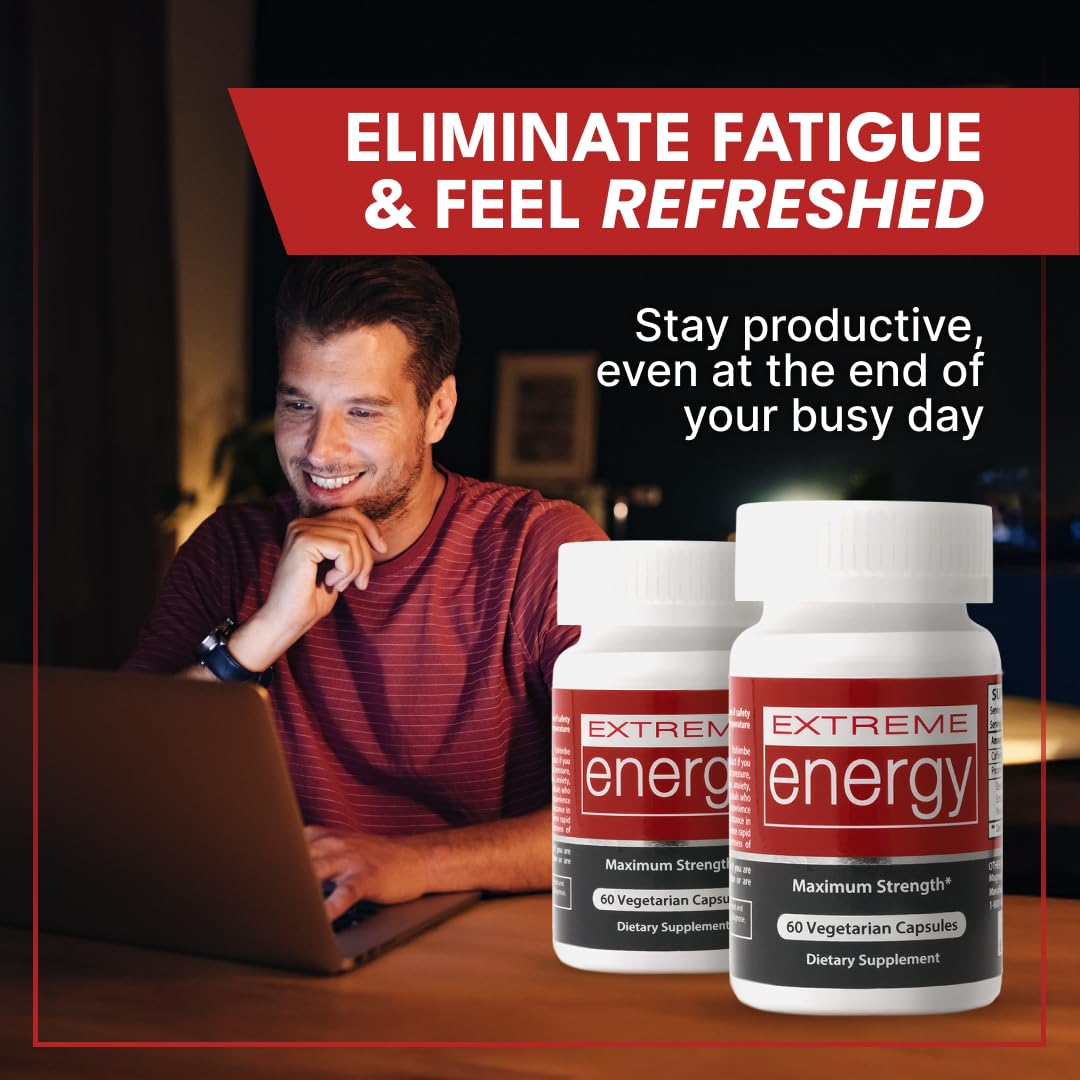 Herbal Nitro Extreme Energy label close-up highlights natural ingredients.