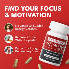 Lifestyle shot with Herbal Nitro Extreme Energy on desk during a workday.