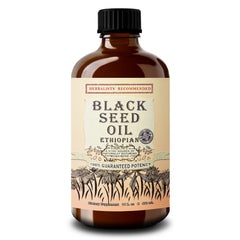 Herbal Organic Works oil label detail emphasizing 3x thymoquinone potency.