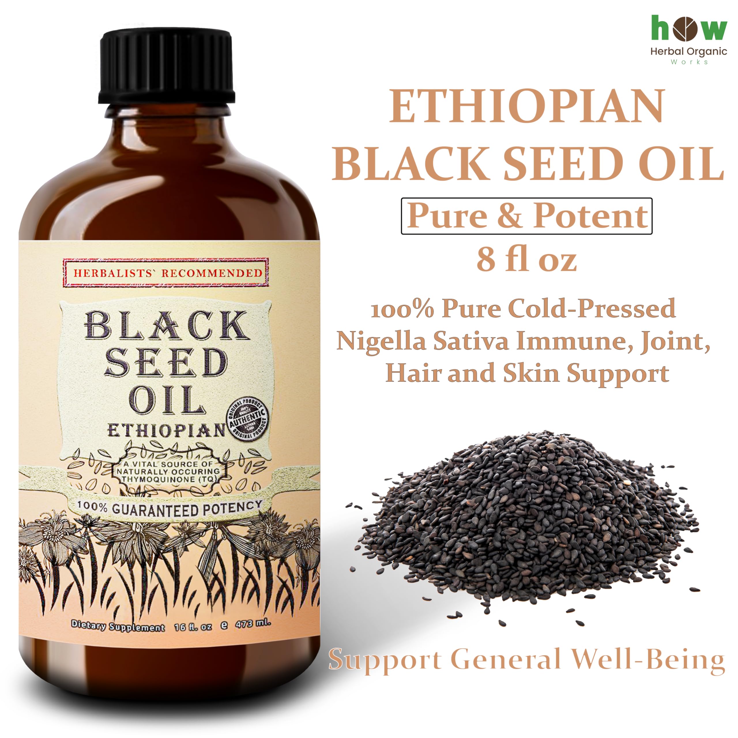 Herbal Organic Works oil being poured demonstrates versatile daily use.