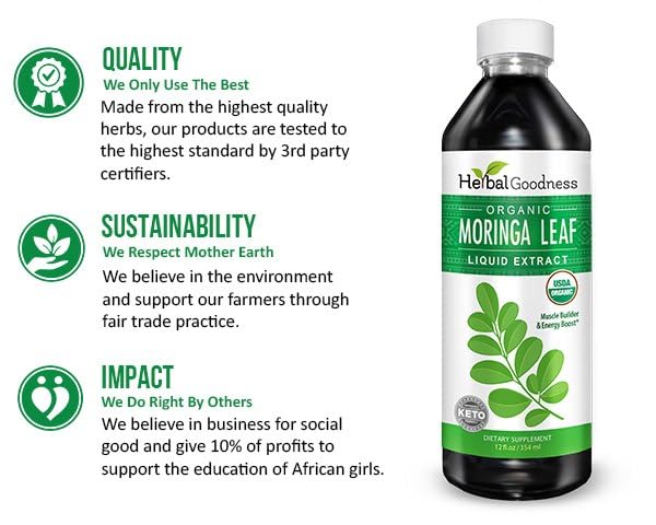 Herbal Papaya Moringa leaf liquid in tea supports daily energy