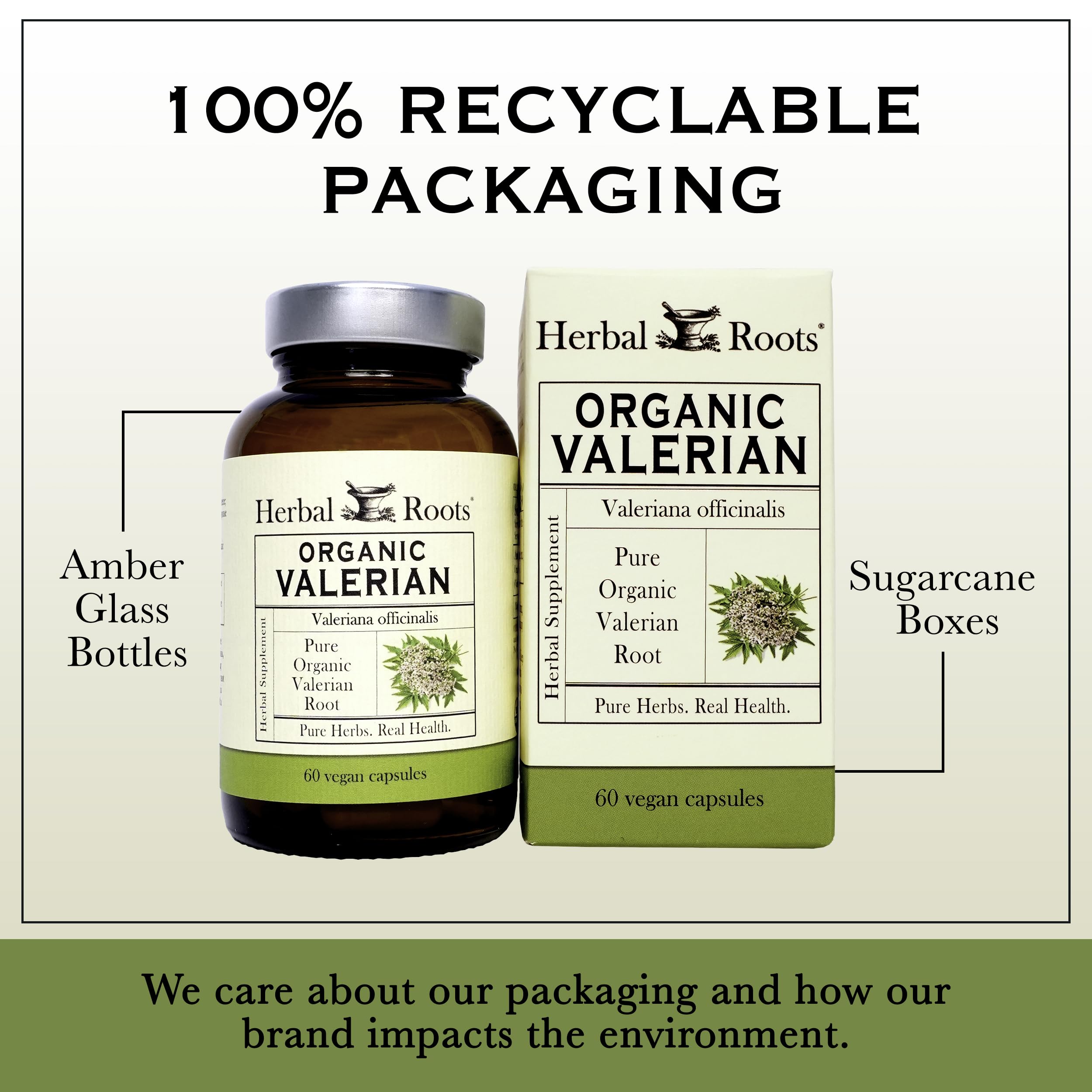 Herbal Roots brand packaging reflects a family-owned ethos and quality manufacturing.