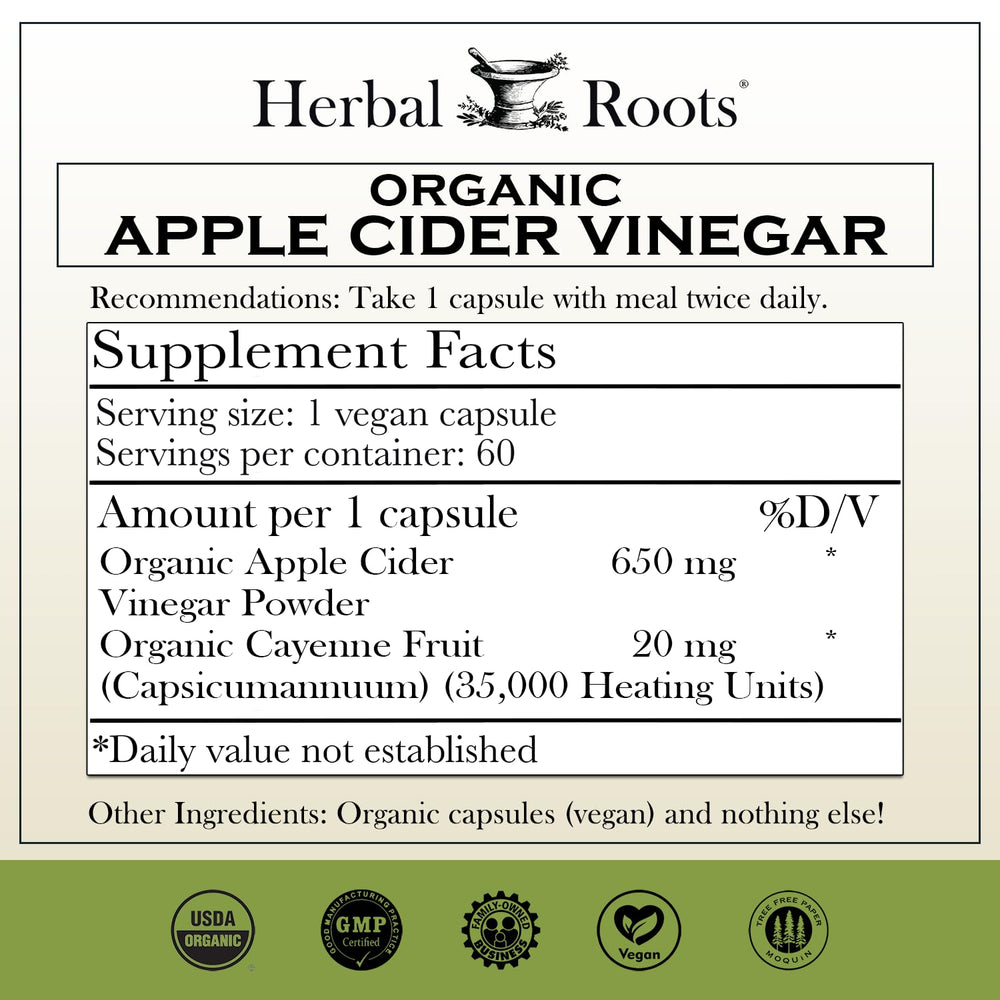 Herbal Roots capsules easy swallow, no aftertaste for comfortable intake