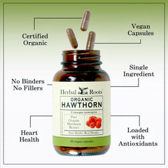 Herbal Roots packaging side with bottle and label