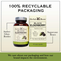 Herbal Roots vegan capsules ingredients display purity and absence of binders.