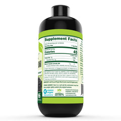 Herbal Secrets Black Seed Oil label detail showing non-GMO and gluten-free features