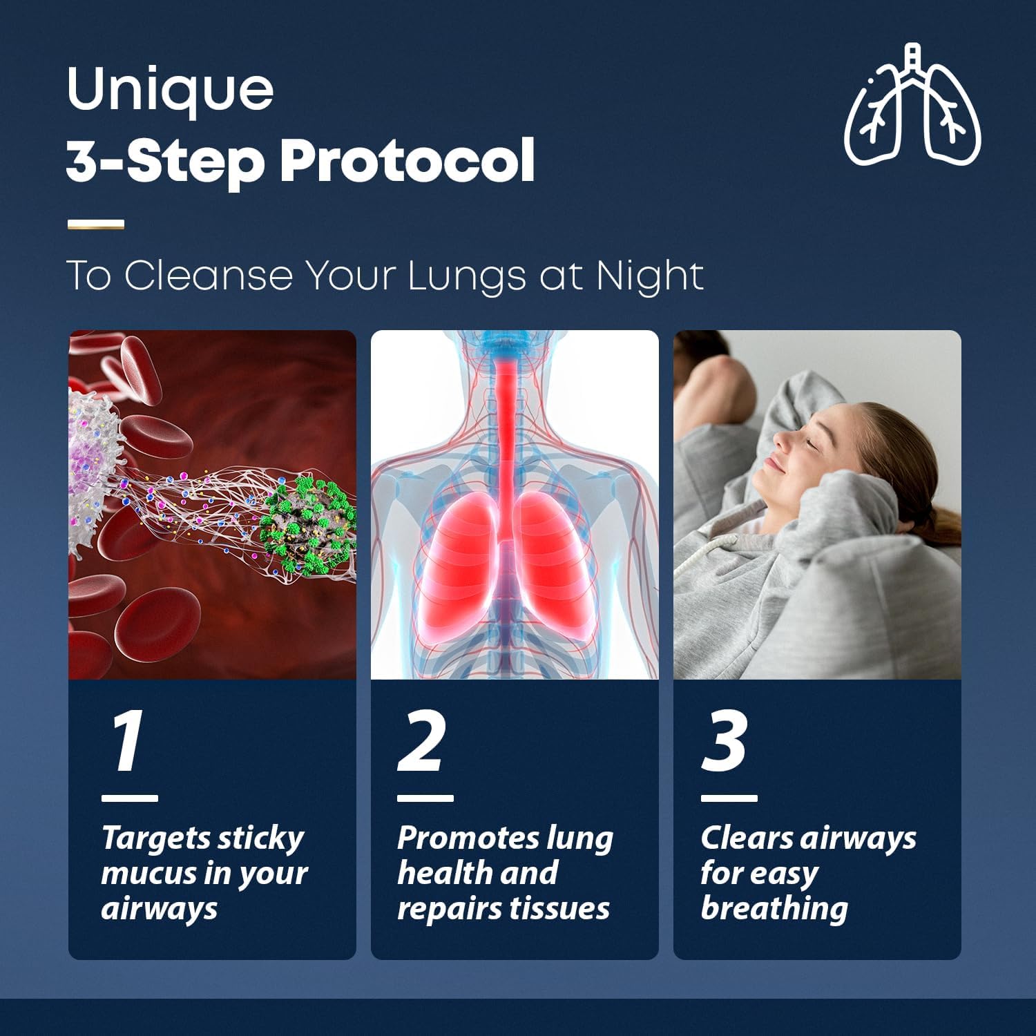 BREATHE PM mucus support illustration suggesting respiratory comfort