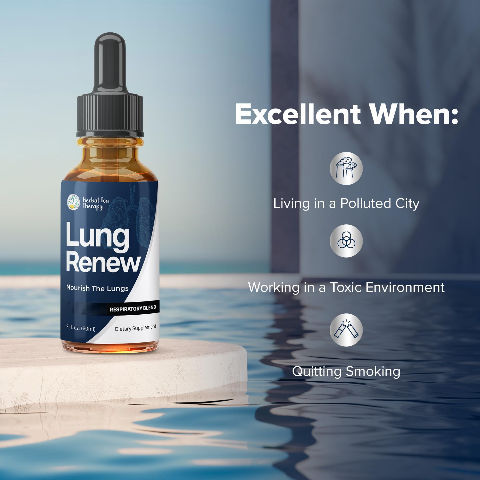 Lung Renew thyme leaves detail signifies bronchial support in a tincture.