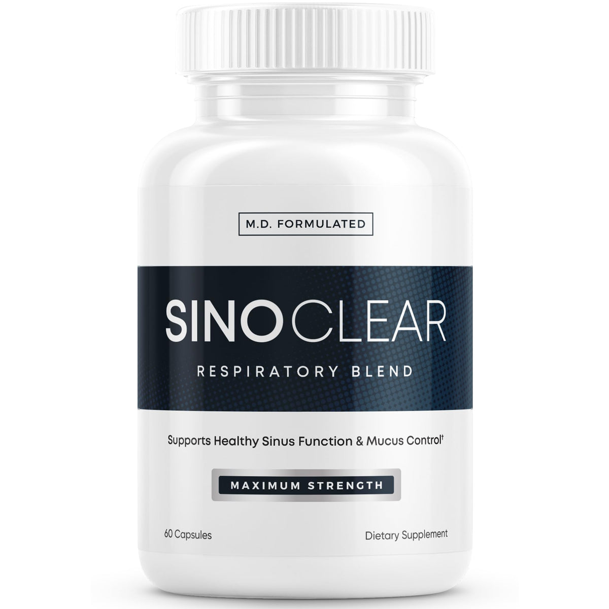 Herbal Tea Therapy SinoClear bottle front for natural nasal and lung support
