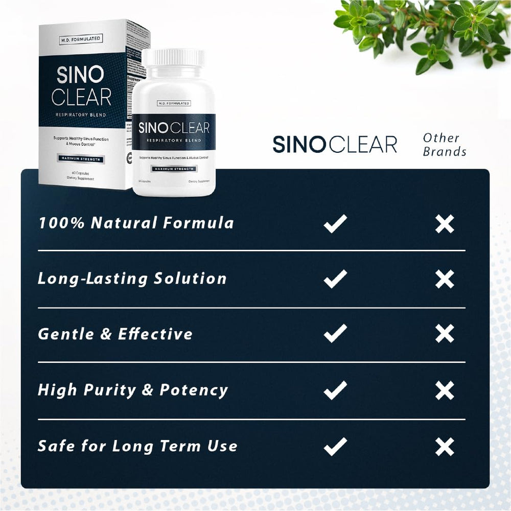 SinoClear bottle with glass highlights daily wellness routine
