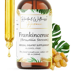Herbal Wellness Hawaii frankincense liquid extract bottle for daily wellness