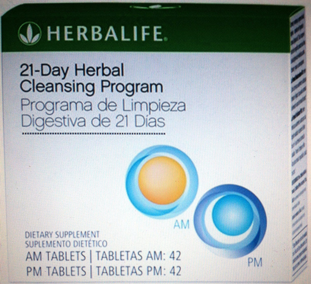 Herbalife 21-Day Balancing Program bottle for morning and evening regimen promoting digestive balance