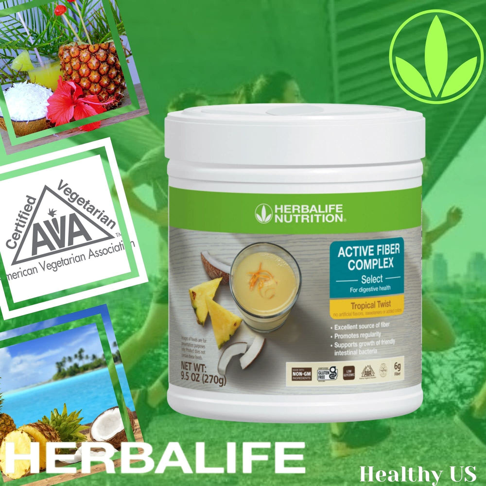 Herbalife Active Fiber Complex Select Tropical Twist container packaging