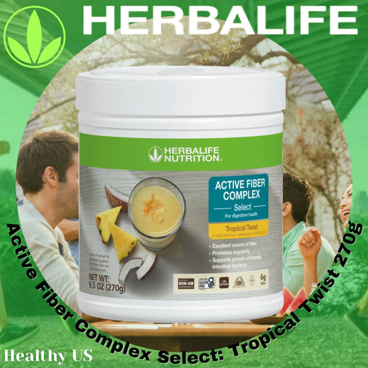 Herbalife Active Fiber Complex Select Tropical Twist scoop ready to blend into your shake
