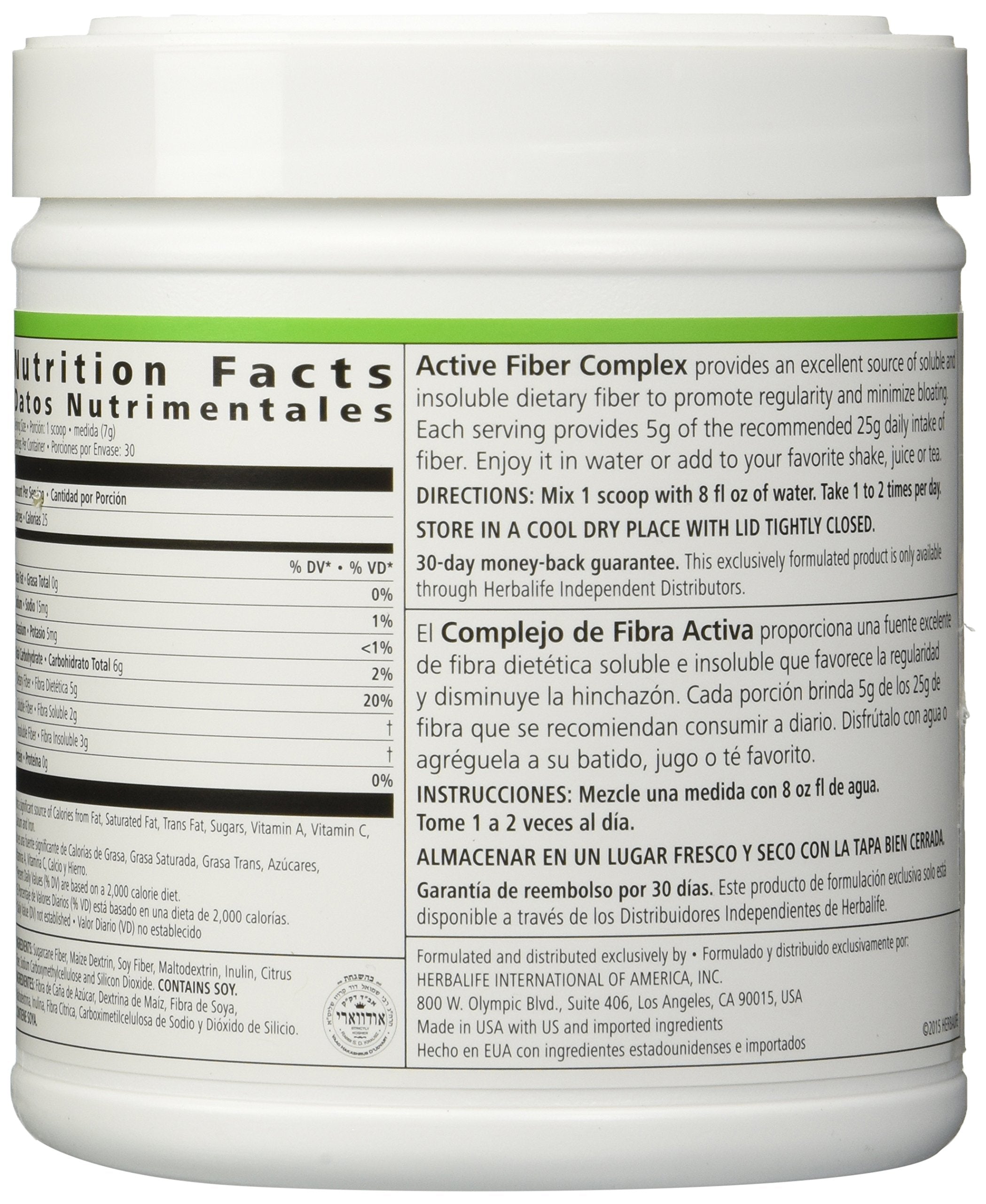 Herbalife Active Fiber powder being scooped to boost daily fiber intake