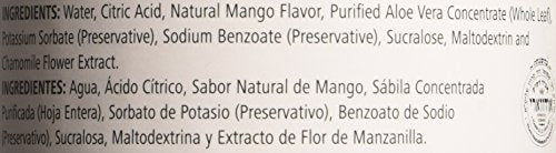 Herbalife Herbal Aloe Drink Mango concentrate bottle inside the refrigerator.