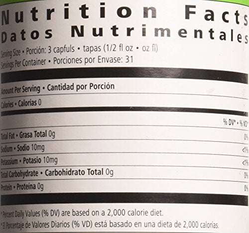 Herbal Aloe Drink Mango concentrate bottle on a fridge shelf for storage.