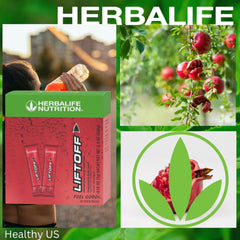 Herbalife Liftoff close-up shows fruity flavor hint for enjoyment