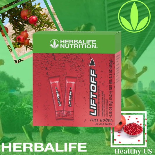 Herbalife Liftoff tablets close-up ready to deliver a quick energy boost