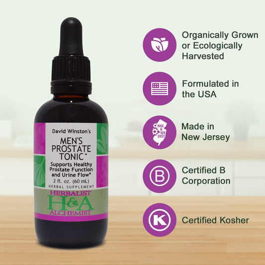 Close-up of the golden tincture signaling pure herbal extraction for prostate support.