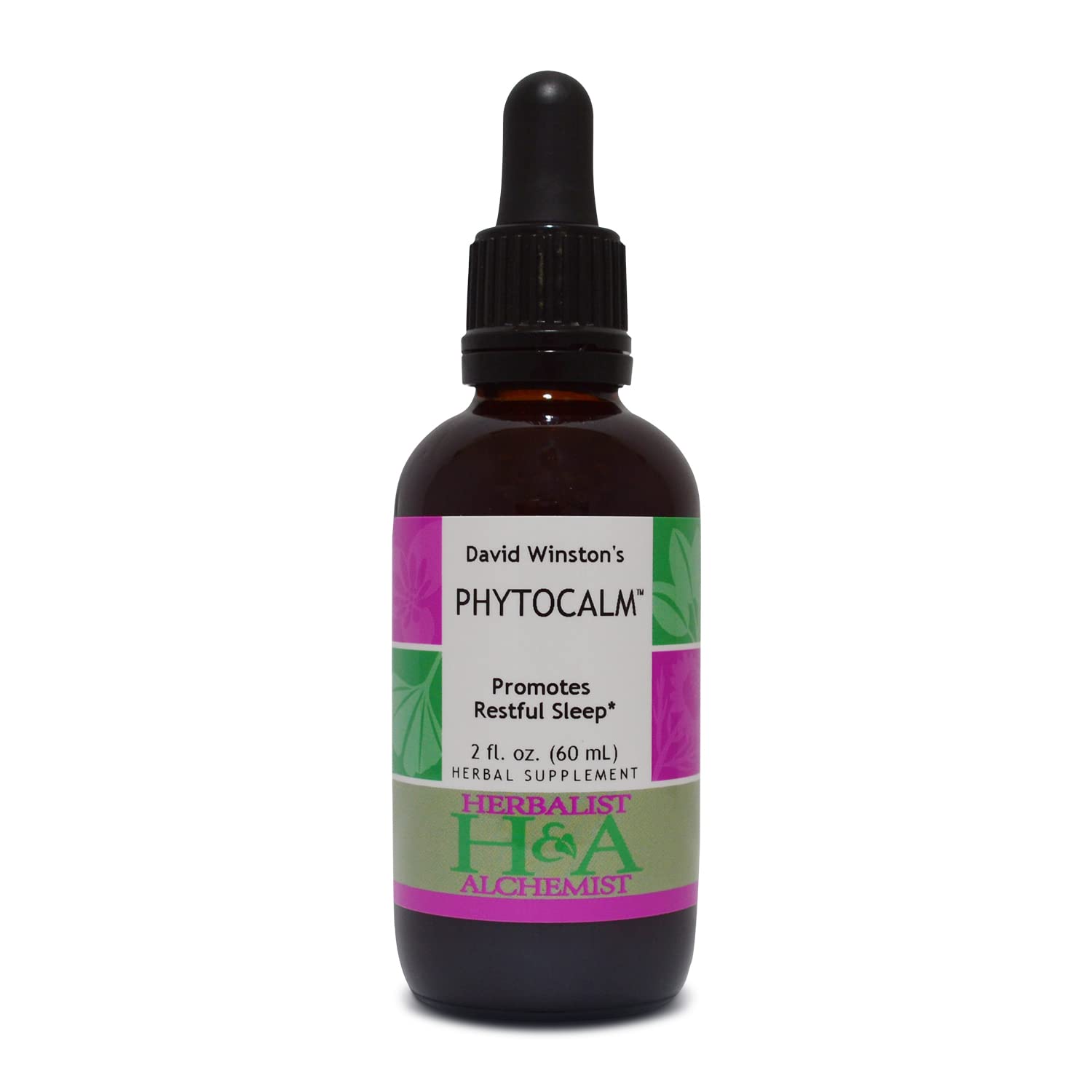 Herbalist and Alchemist Phytocalm bottle supports restful sleep and nightly calm.