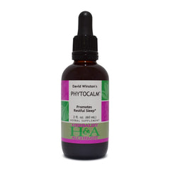 Herbalist and Alchemist Phytocalm bottle supports restful sleep and nightly calm.