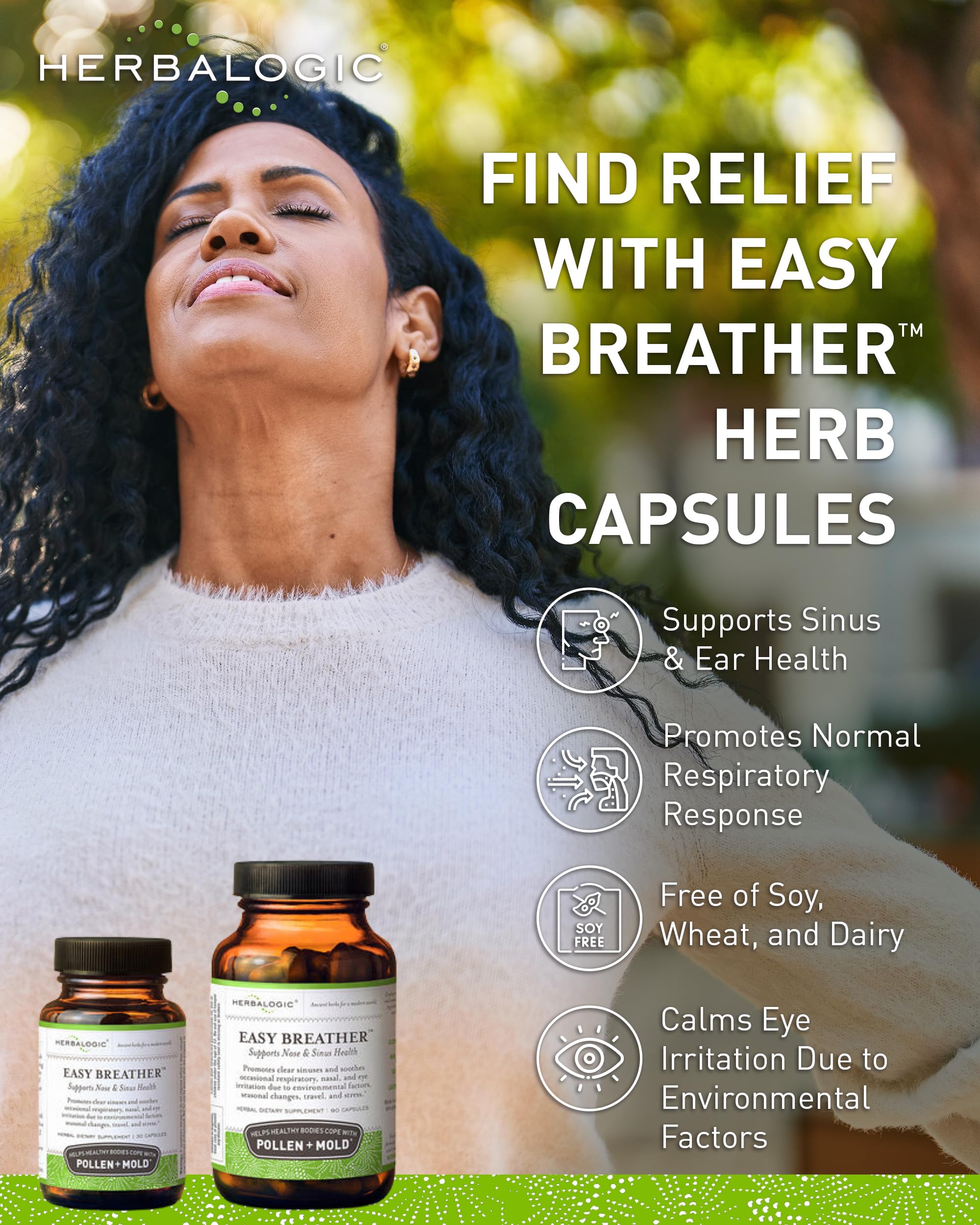 Herbalogic Easy Breather label details Yu Ping Fang San-inspired formula