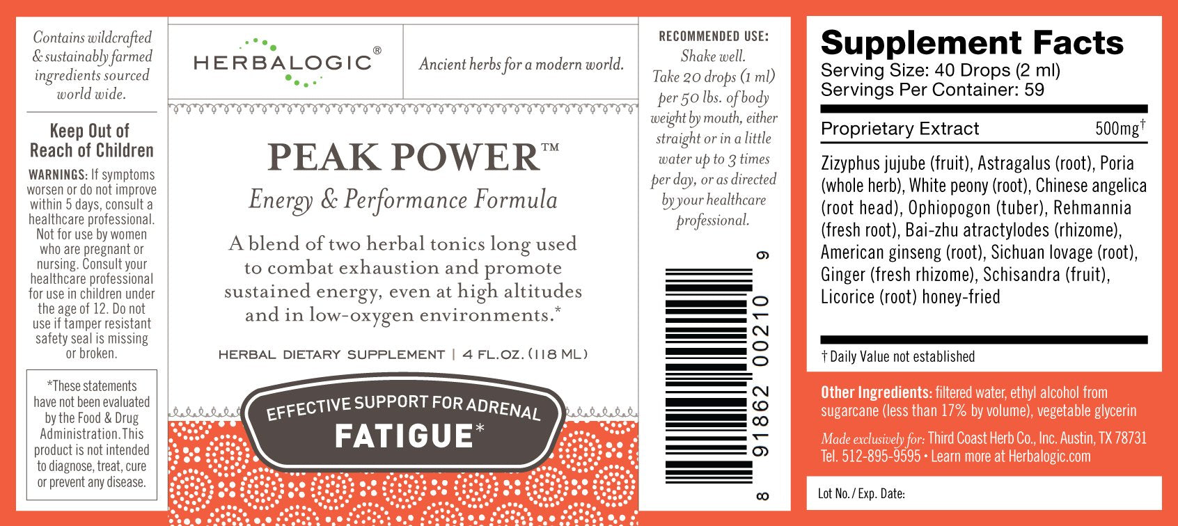Herbalogic Peak Power bottle pour demonstrates easy daily use