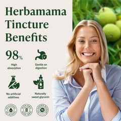 Alcohol-free label emphasizing the tincture's formulation