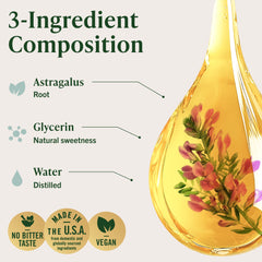 HERBAMAMA glycerin-based Astragalus Drops liquid highlights smooth taste
