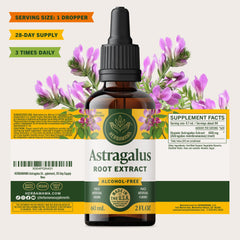 HERBAMAMA Astragalus Drops vegan non-GMO packaging