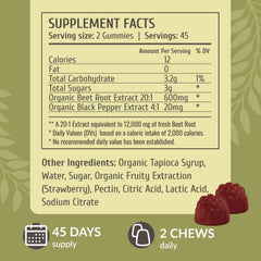 HERBAMAMA beet root gummies tapioca coating reduces sticking in warm weather.