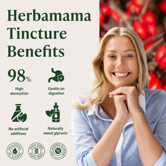 HERBAMAMA Berberine amber bottle protecting potency and shelf life.