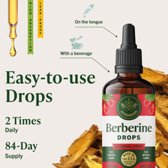HERBAMAMA Berberine drops highlight fast absorption in tincture form.